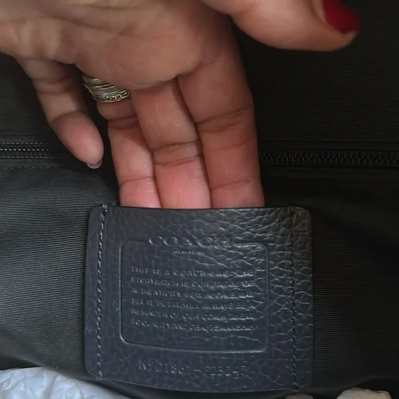 Coach backpack men’s or unisex Navy Blue - Picture 13 of 14